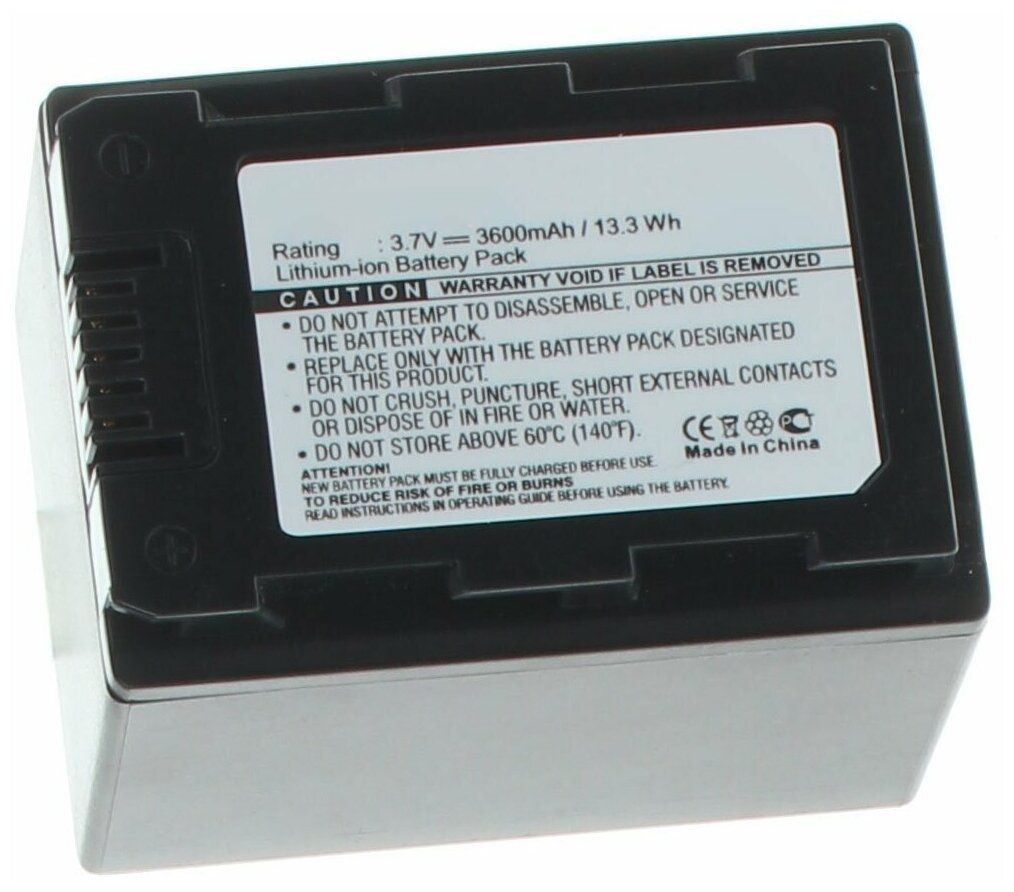 Аккумулятор iBatt iB-U1-F397 3600mAh для Samsung HMX-H200 HMX-S15 SMX-F40 HMX-H205 HMX-S10 SMX-F44 HMX-S16 HMX-H203 HMX-H204 SMX-F43