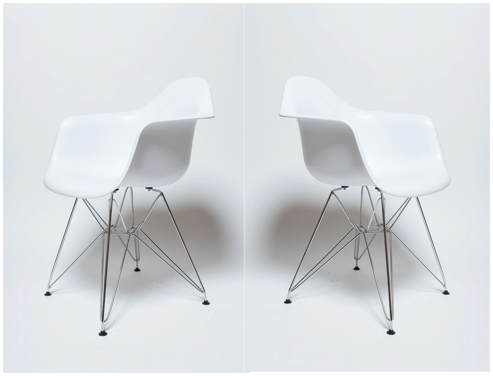 Комплект пластиковых стульев из 2-х штук Eames SC-002A, белый