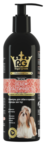 Apicenna Royal Groom «Объем и Эластичность». Шампунь для собак и щенков породы ши-тцу 200 мл