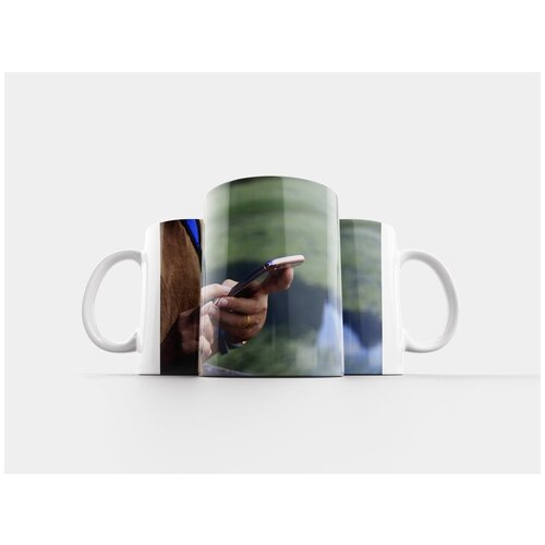 фото Кружка "люди, парень, мобильный" 320 мл lotsprints