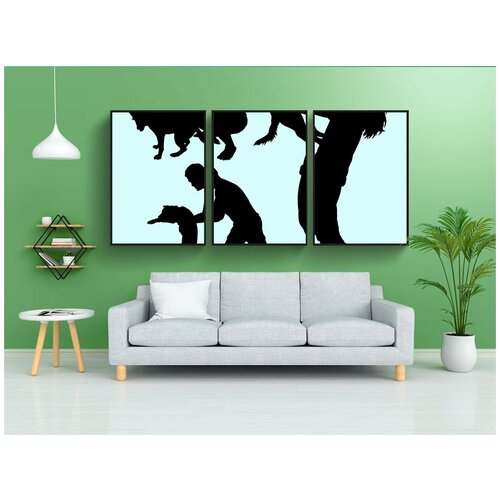 фото Набор модулных постеров для интерьера "действие, активный, деятельность" 60x90 см. в тубусе, без рамки lotsprints