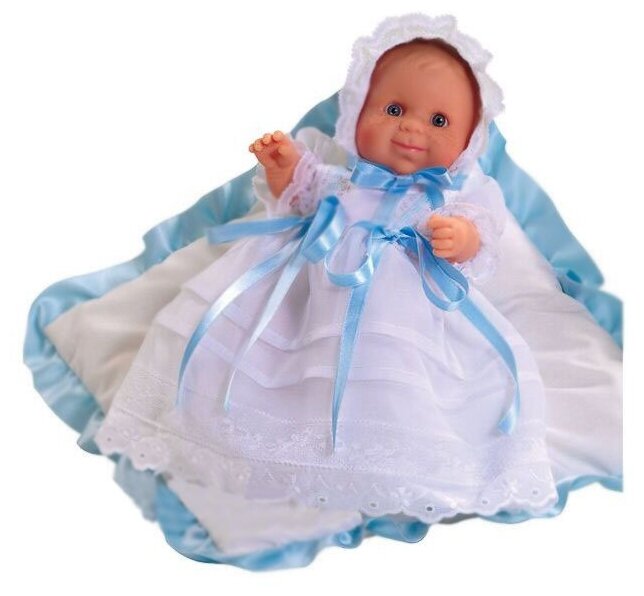 Кукла Паола Рейна девочка в наряде для крещения 21 см