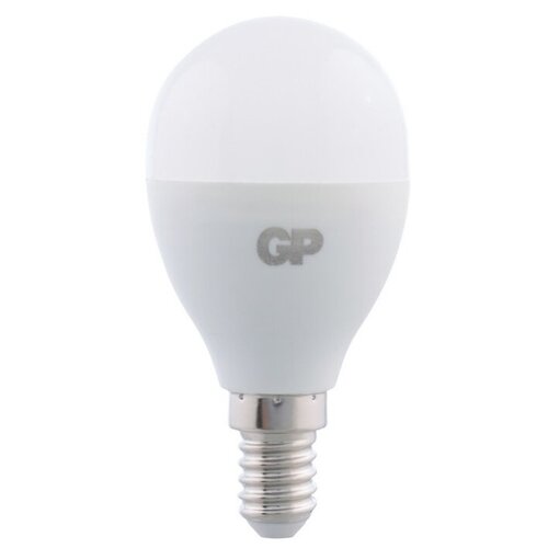 фото Лампа светодиодная gp 7 вт e14 шар g45 4000к естественный белый свет 220 в матовая