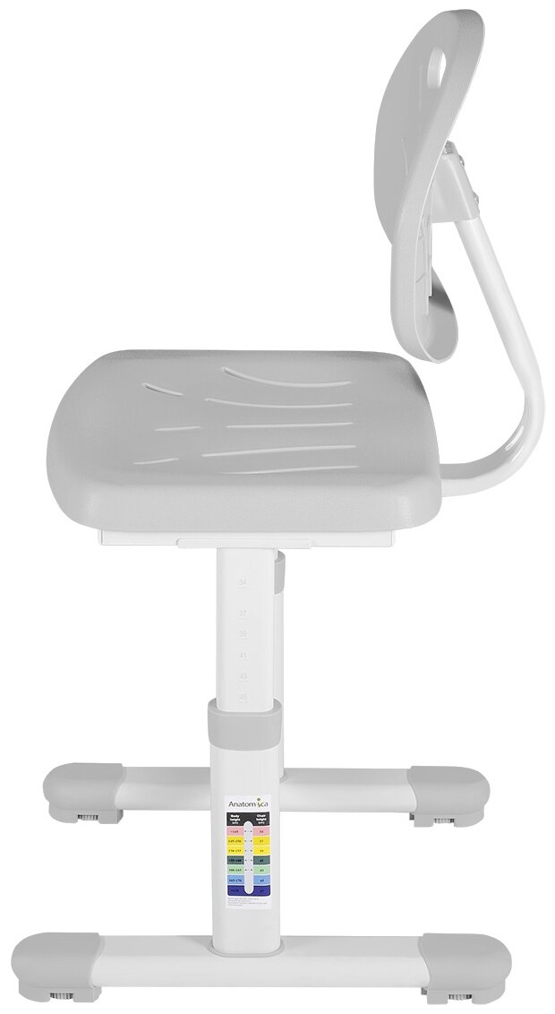 Комплект Anatomica Karina парта + стул + выдвижной ящик клен/серый - фотография № 8