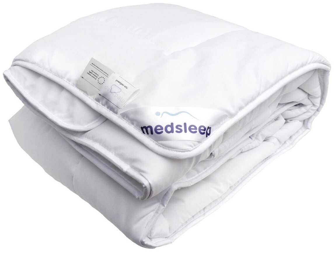 Одеяло евро макси зимнее теплое стеганое лебяжий пух 220х240 Medsleep - фото №10