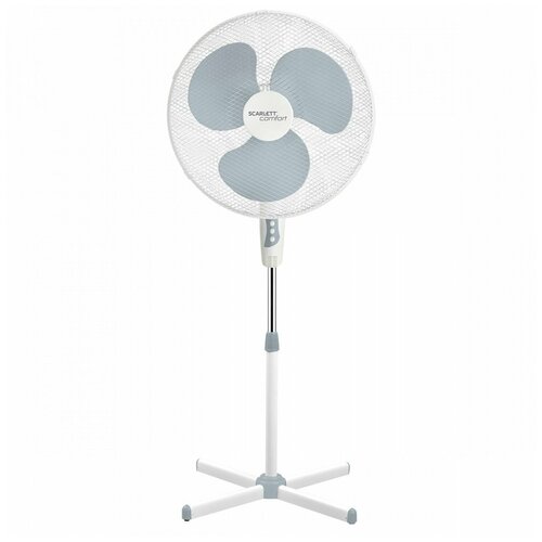 Вентилятор напольный Scarlett SC-SF111B27 серый белый 313000₽