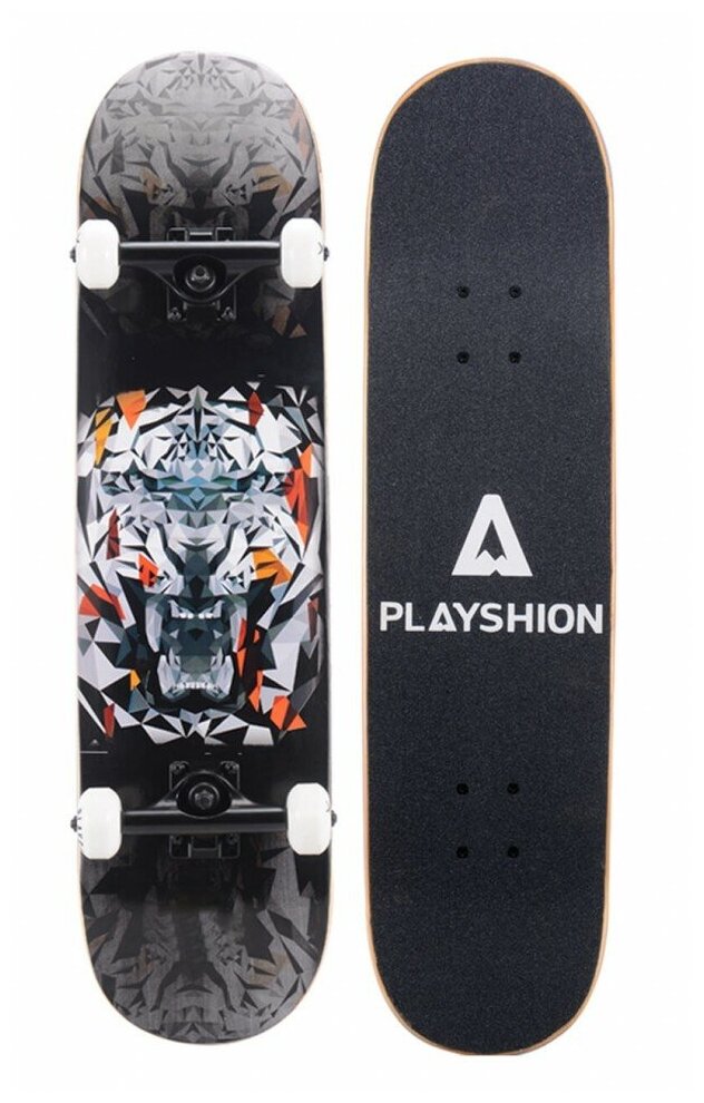 Скейтборд PLAYSHION TIGY, 31,8"x8", PL20-SKATE-TIG