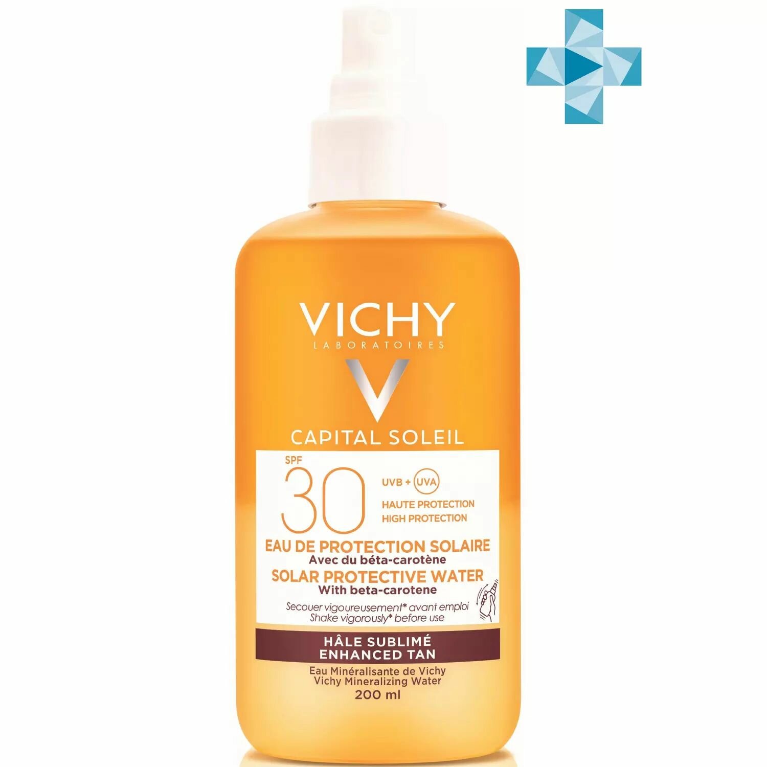 Vichy Солнцезащный двухфазный спрей-активатор загара SPF 30, 200 мл (Capital Ideal Soleil)