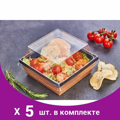 Коробка под бенто-торт, 11 х 11 х 8,5 см (5 шт)