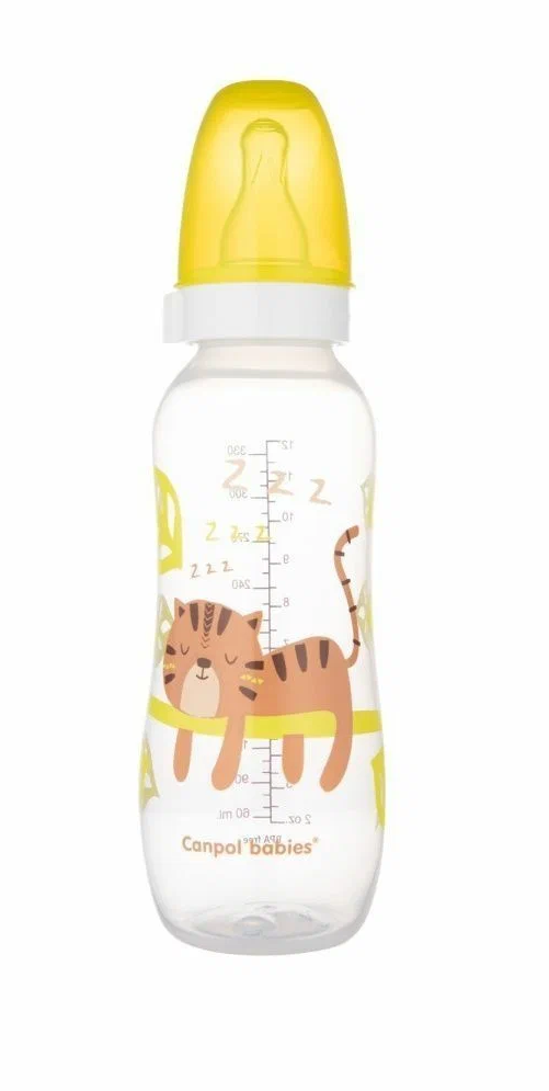 фото Canpol Babies Бутылочка пластиковая 59/205, 330 мл, желтая