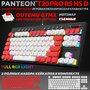 PANTEON T20 PRO BS HS D Black-White (53) Механическая низкопрофильная программируемая клавиатура (TKL 80%, подсветка LED RGB, Outemu GTMX LOW PROFILE Black, 87+11 кл, HotSwap, 2 полных набора колпачков в комплекте, USB), цвет: черный-белый (53)