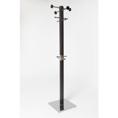 Вешалка деревянная напольная КАРИНА-2 венге/хром