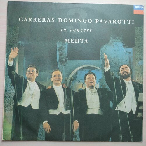 carreras domingo pavarotti виниловая пластинка carreras domingo pavarotti in concert mehta Виниловая пластинка M. Carreras, Domingo, Pavarotti: Mehta - In Concert. LP12