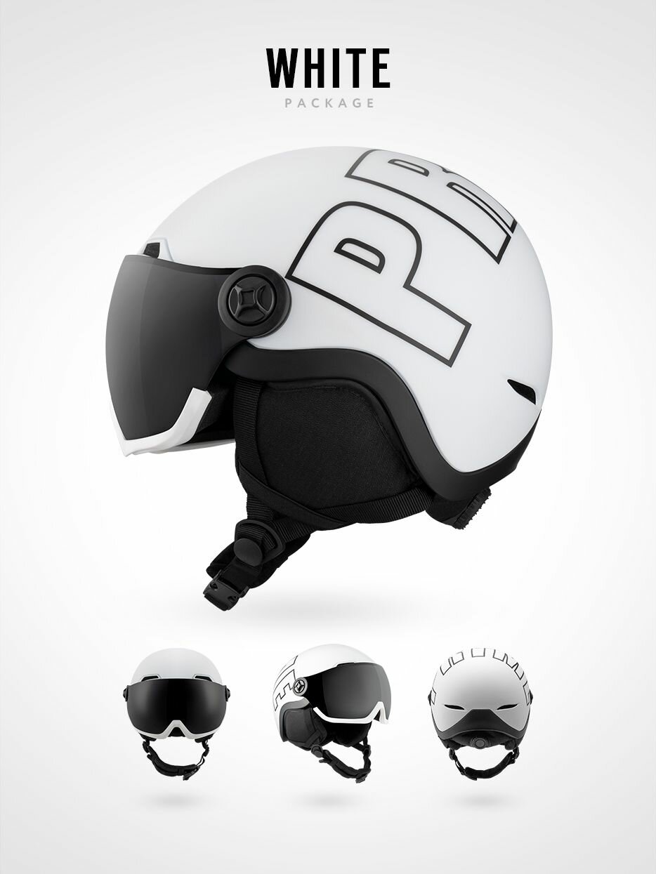 Шлем горнолыжный PRIME - VISOR (Black, размер L)