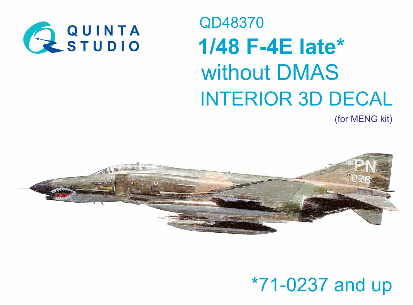 QD48370 3D Декаль интерьера кабины F-4E late без DMAS (Meng)