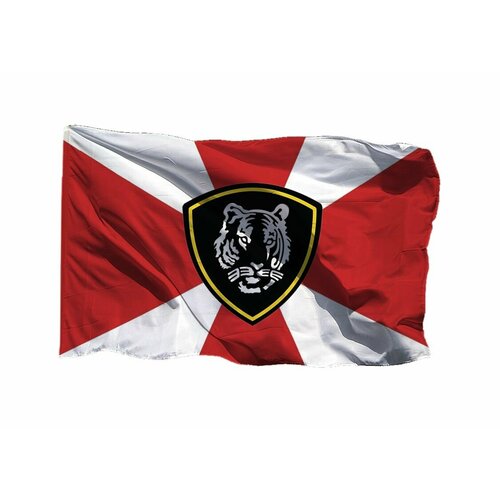Флаг Восточного округа ВВ МВД РФ 90х135 см на шёлке для ручного древка