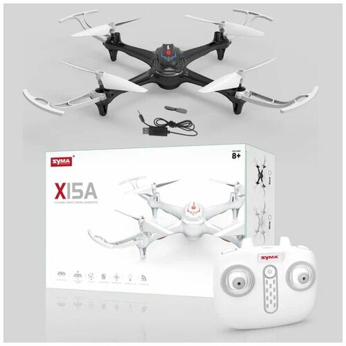 Квадрокоптер Syma X15A White RTF 2.4G пульт управления для квадрокоптера syma x52c x52c 7