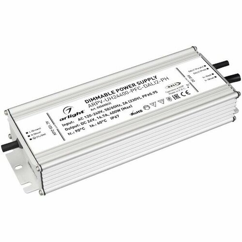 Блок питания Arlight ARPV-UH24400-PFC-DALI2-PH (24V, 16.7A, 400W, IP67) 025655(2)