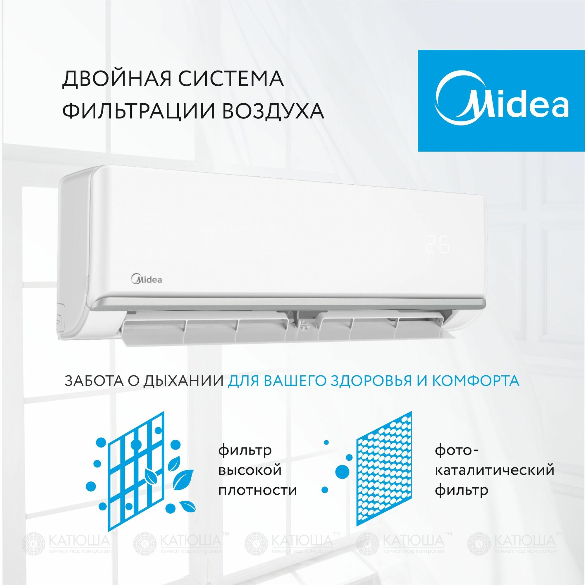 Сплит-система Midea PRIMARY INVERTER MSAG3-12N8C2-I / MSAG3-12N8C2-O с WI-FI-контроллером в комплекте - фотография № 7