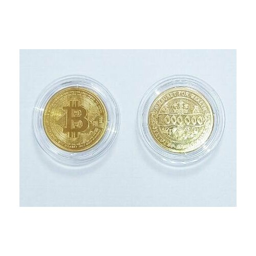 Монета сувенирная Биткоин монета биткоин 40мм