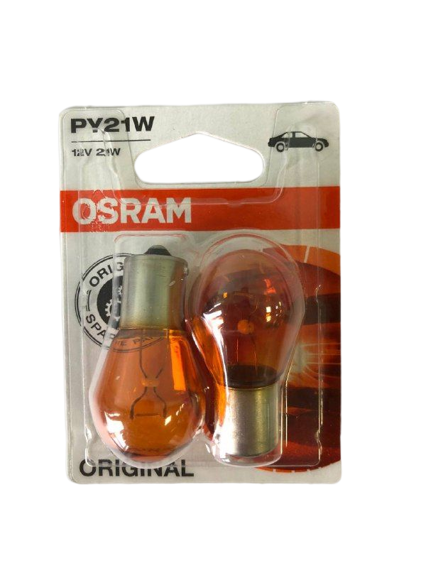 Osram Лампа Автомобильная Накаливания Osram Original Metal Base 7507-02b Py21w 12v 21w Bau15s 2 Шт. Osram арт. 750702B