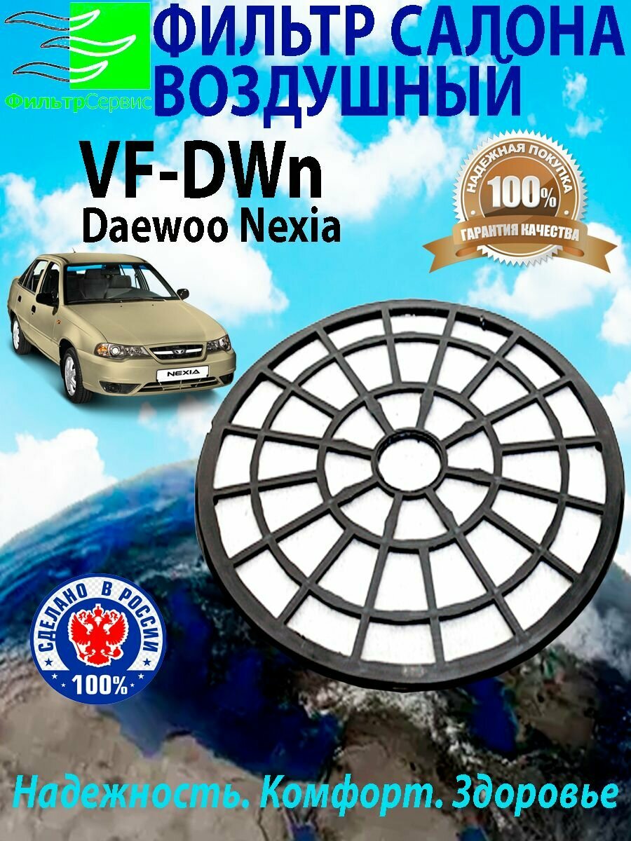 Фильтр салона Daewoo Nexia (ДЭУ Нексия) круглый OEM № 28828822