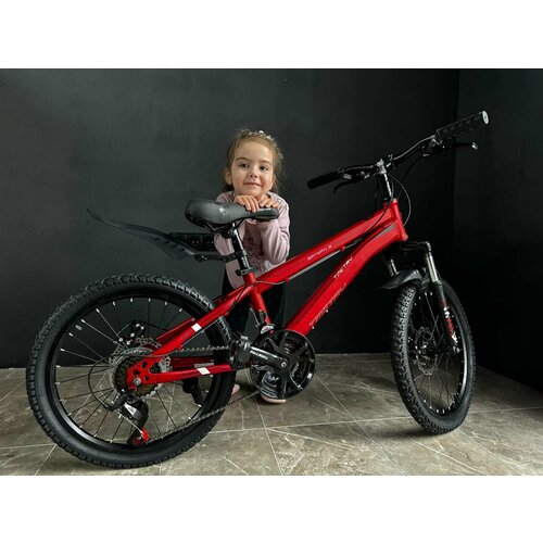 Велосипед Time Try TT021 20 Стальная рама Горный Детский Подростковый Для активного отдыха красный модель 2024 23500₽