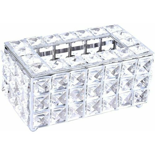 Бокс для салфеток Kassatex Crystal CRL-TH-SLV серебро 8338₽