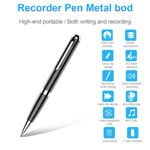 Компактный диктофон SPEC Q96 встроенная память 8GB два режима записи VOR голосовая активация запись во время зарядки 419000₽