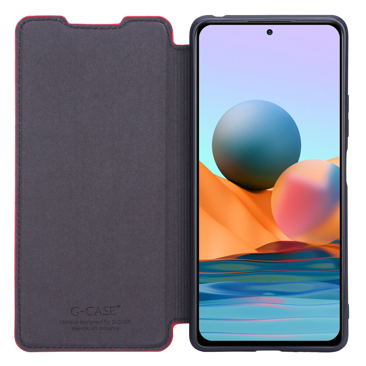 Чехол книжка G-Case Slim Premium для Xiaomi Redmi Note 10 Pro (Сяоми, Ксяоми Редми Ноте 10 Про), красный