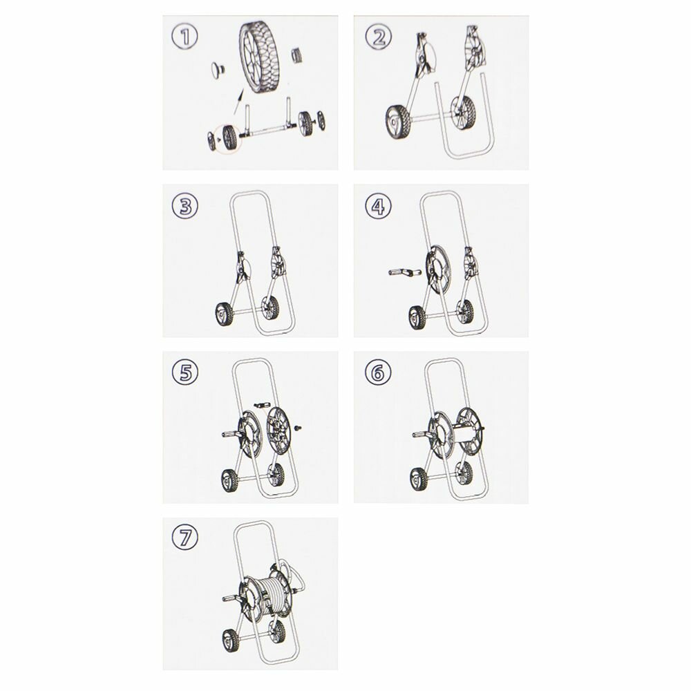 фото Тележка для шланга 1/2" (45 м) и 3/4" (25 м)