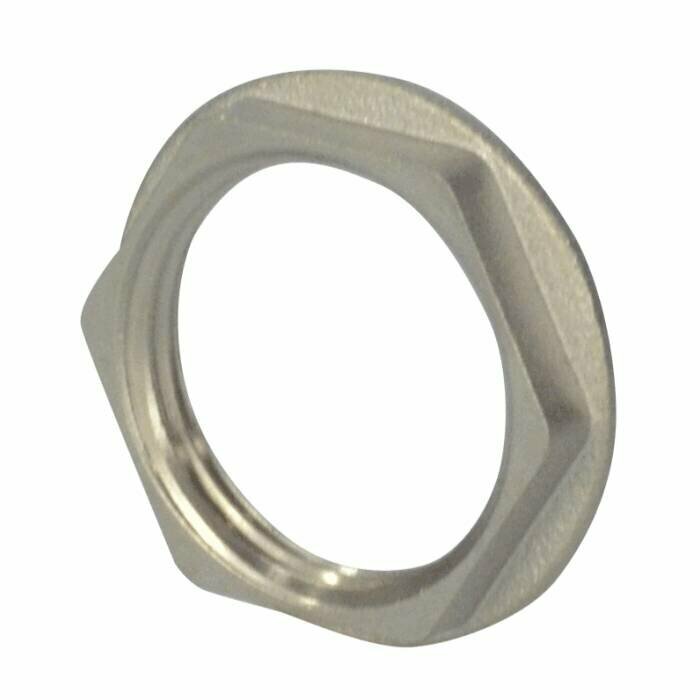 фото Контргайка латунь никель реборда Ду 32 (1 1/4") ВР SantechSystems