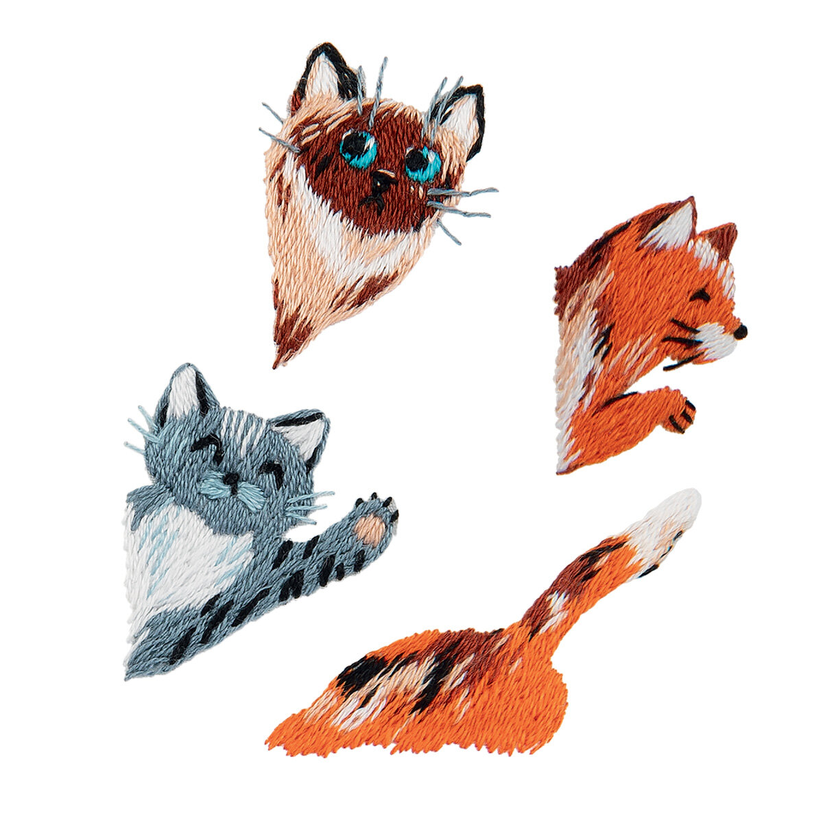 Набор для вышивания "PANNA" "Живая картина" JK-2247 "Любопытные котики" х 4 см 2.5