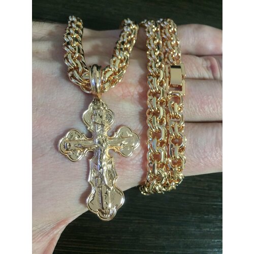 Комплект украшений FJ, длина 60 см, золотистый