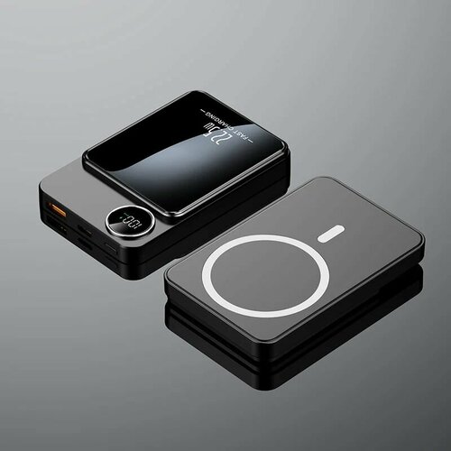 Powerbank MagSafe iPhone Android 10000 mAh с магнитным держателем Быстрая зарядка 225W Проводная и беспроводная зарядка 2290₽