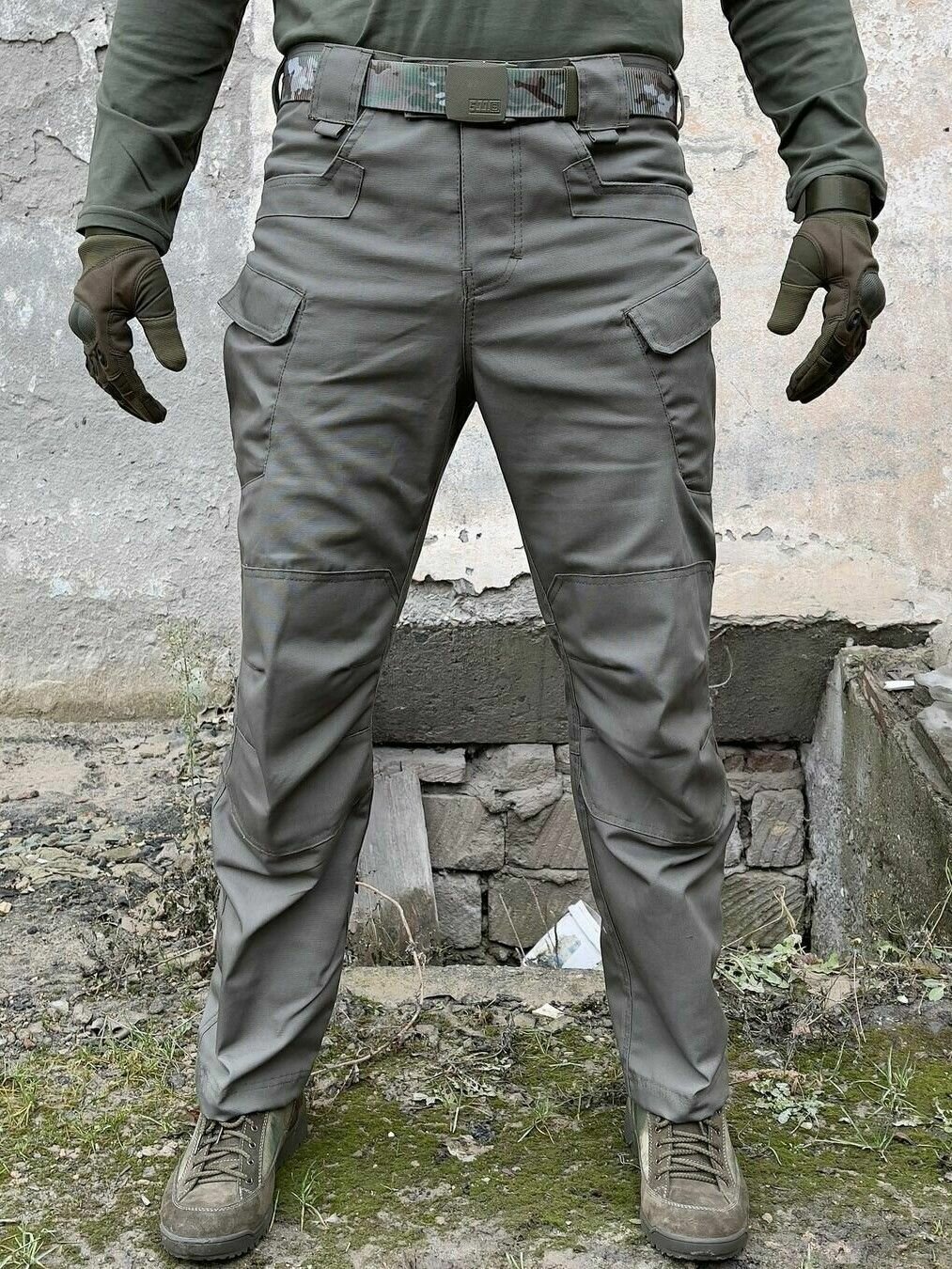 Брюки Страйкер Олива канвас — фото 1