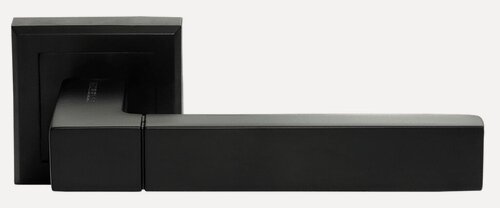 Изображение товара Ручка дверная Morelli MH-28 BL-S черный, ручки для межкомнатных дверей на квадратной розетке комплект, фурнитура