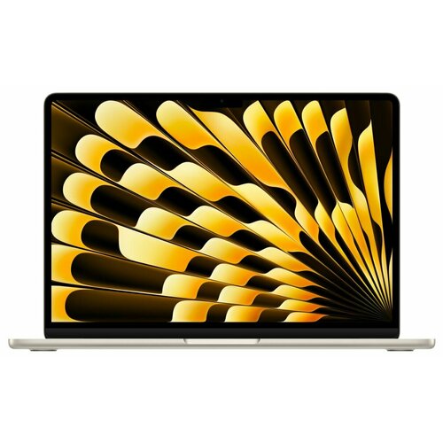 Ноутбук Apple MacBook Air 13 2024 M3 8/256GB Starlight MRXT3 (EU/RU) золотистый, белый, бежевый