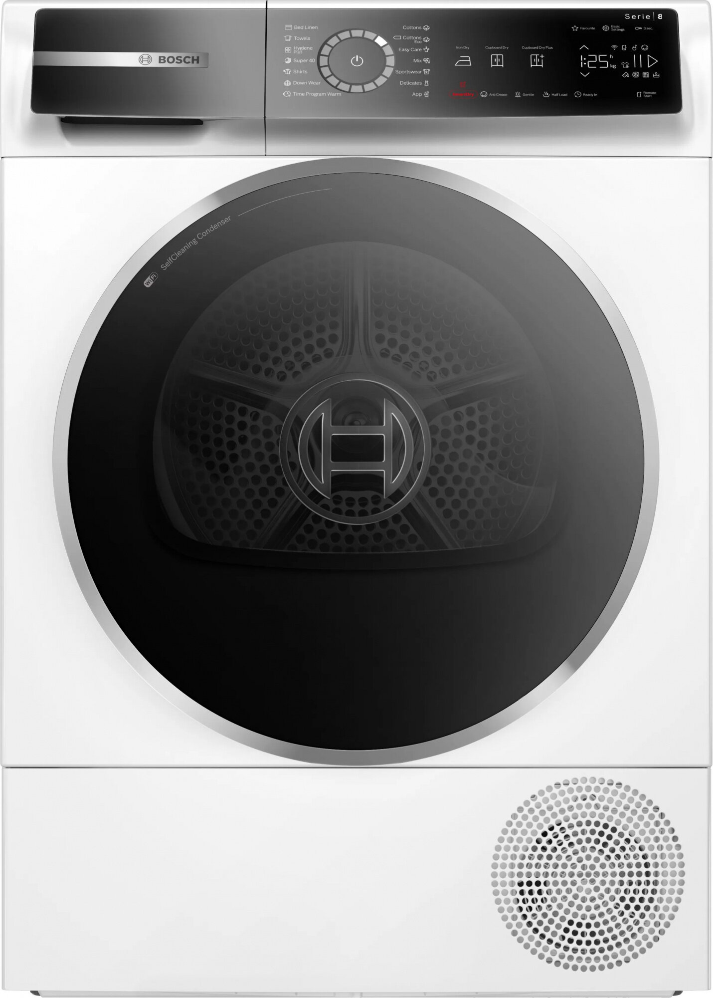 Bosch Serie 8 WQB245B0ME пан. англ. кл. энер: A+++ макс. загр:9кг белый