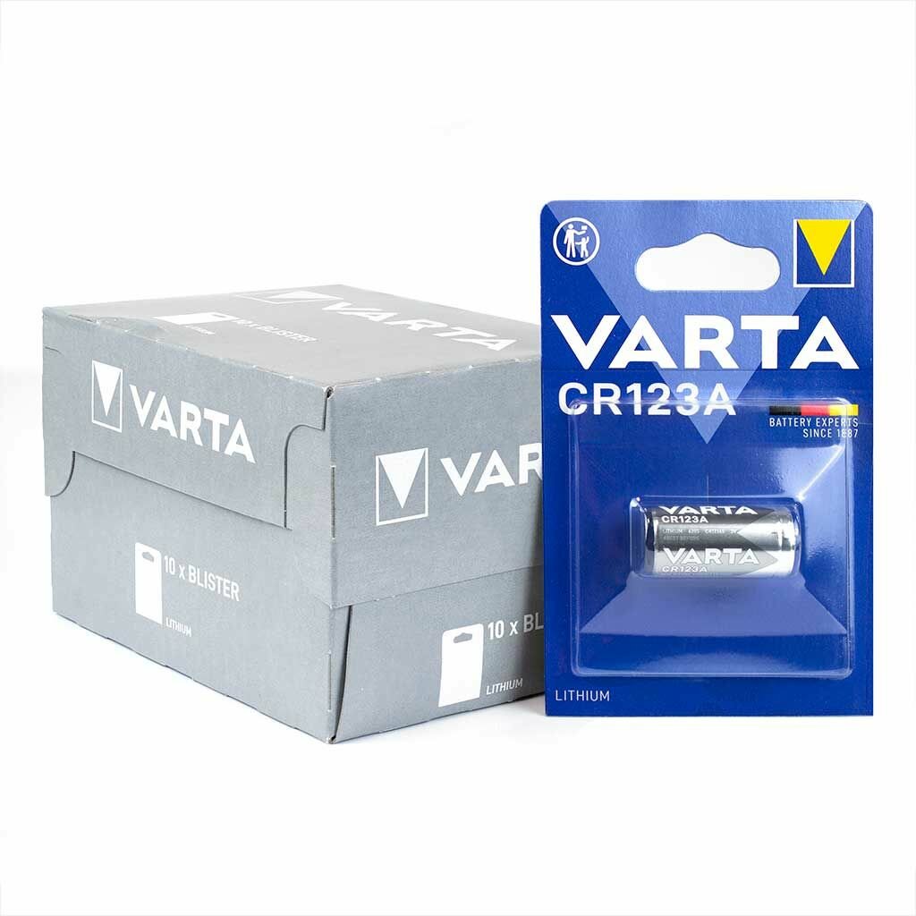 Батарейка для фото VARTA CR123A, 10шт