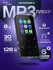 MP3 плеер черный сенсорный с Bluetooth, радио FM, USB и AUX, 8 ГБ