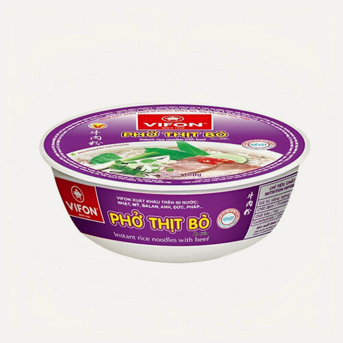 Изображение товара Лапша быстрого приготовления VIFON Фо Бо с говядиной 120 г, Вьетнам