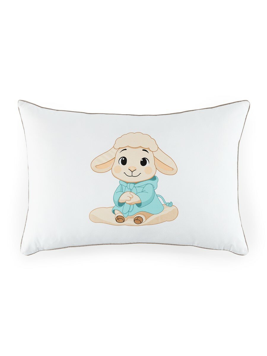 Подушка Askona Kids (Аскона) Ася гипоаллергенная аэробамбуковый наполнитель съемная наволочка 40х60 см