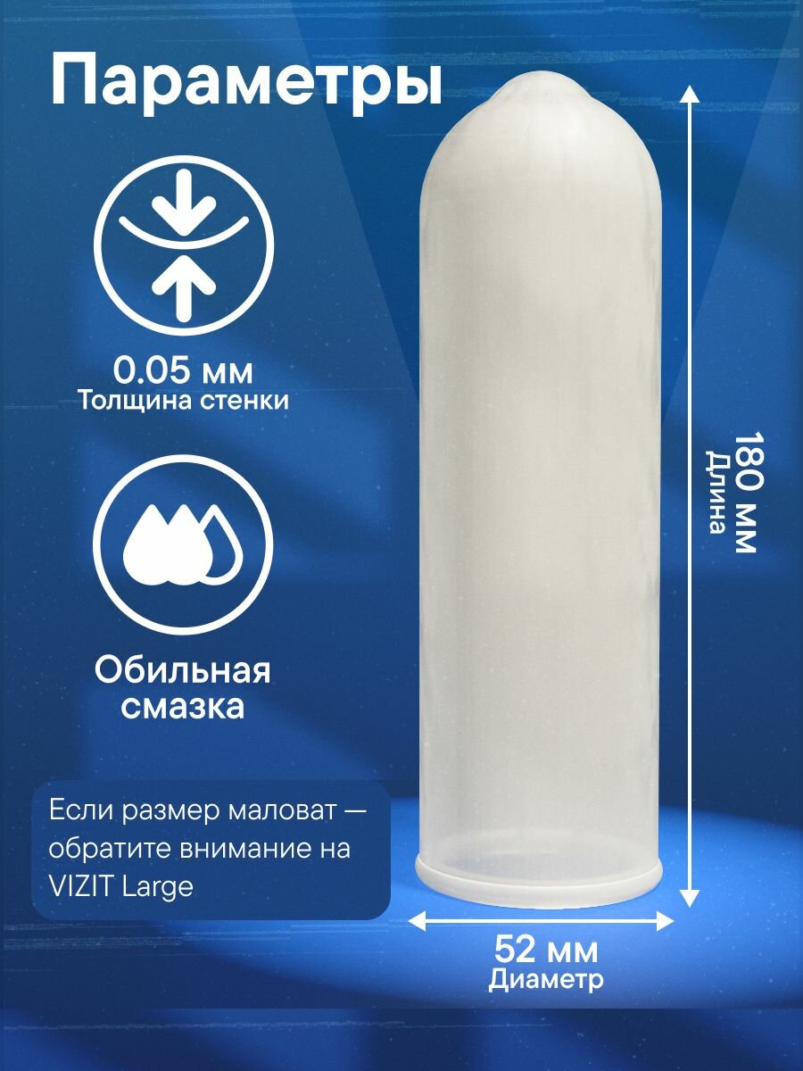 Презервативы классические тонкие 12 штук VIZIT — фото 1