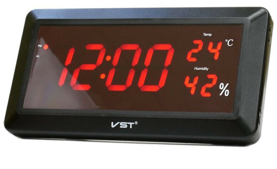 Часы настенные (температура влажность) VST 780S-1 - фотография № 1