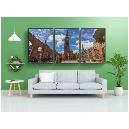 фото Набор модулных постеров для интерьера "ковентри, город, англия" 60x90 см. в тубусе, без рамки lotsprints
