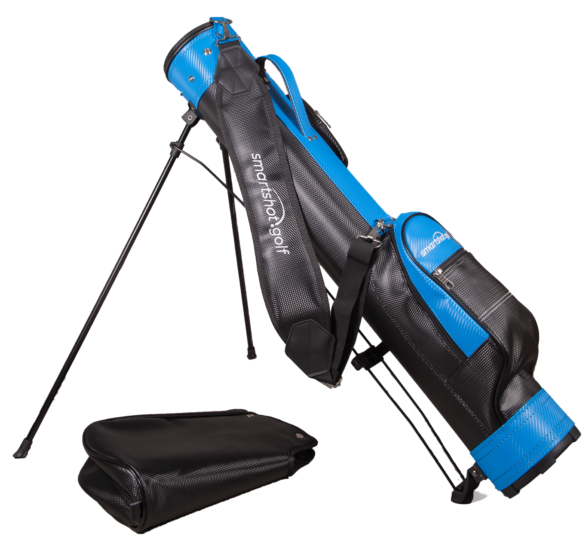 Сумка для гольфа (бэг) smartshot.golf Stand Bag 2021 Blue (синяя)