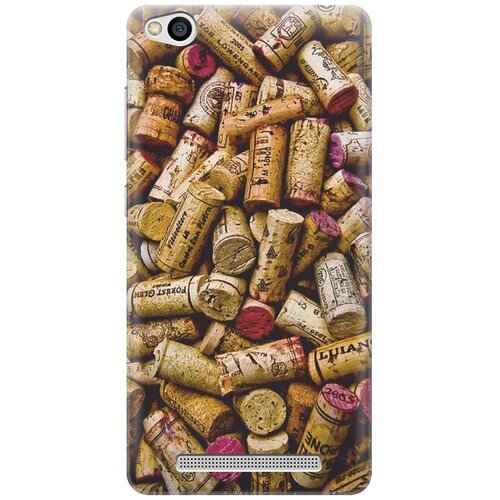 фото Re:pa накладка transparent для xiaomi redmi 3 с принтом "россыпь винных пробок"