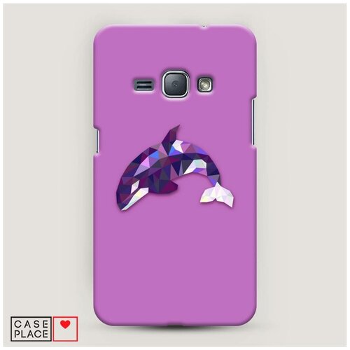 фото Чехол пластиковый samsung galaxy j1 2016 геометрический дельфин case place
