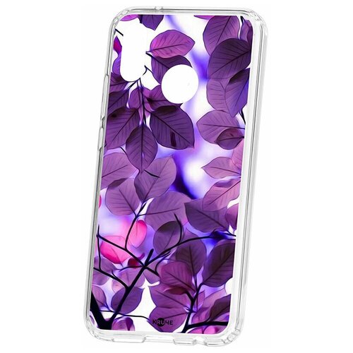 фото Чехол на huawei p20 lite / nova 3e kruche print purple leaves / чехол для huawei / чехол с рисунком / чехол с принтом / чехол для хонор / чехол для хуавей / бампер на хуавей / чехол накладка для хонор / противоударная накладка для honor huawei / защита для honor / защита на huawei / cиликоновый чехол для huawei honor / пластиковый чехол на huawei / защитный чехол для honor / чехольчик / защита телефона / ударопрочный чехол кruче,kruche